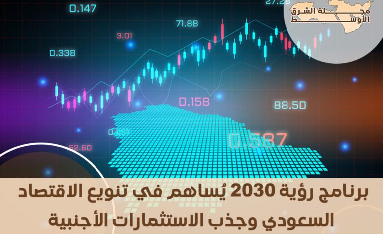 برنامج رؤية 2030 يُساهم في تنويع الاقتصاد السعودي وجذب الاستثمارات الأجنبية