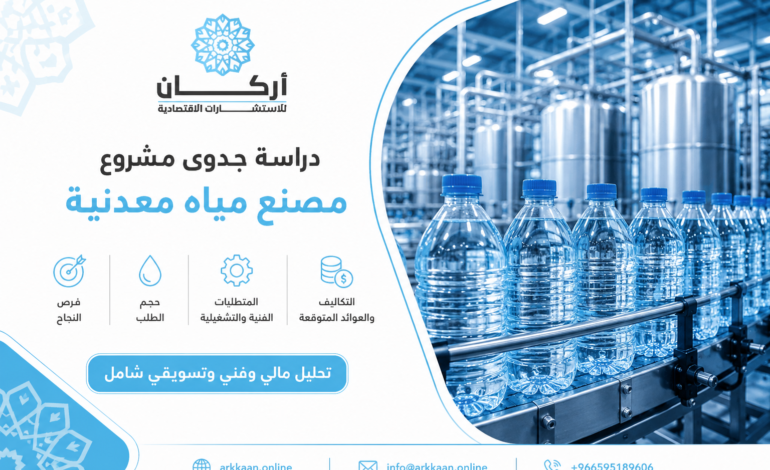 دراسة جدوى مشروع مصنع مياه معدنية