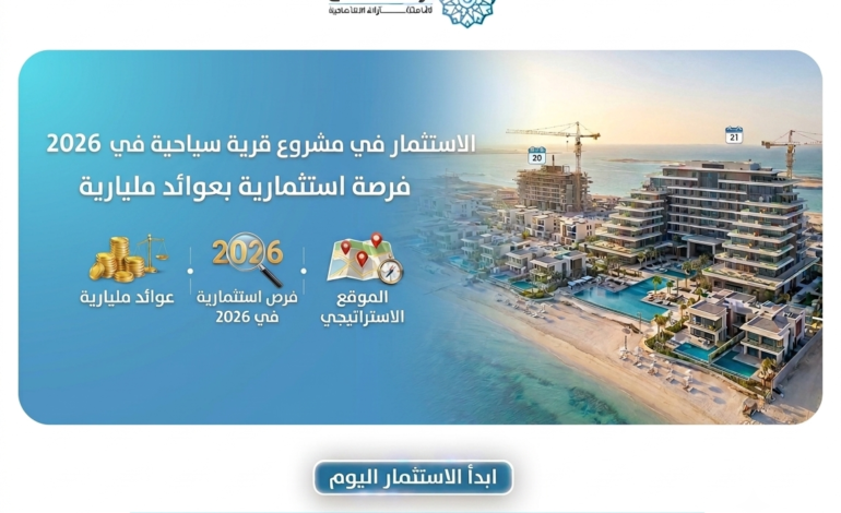 الاستثمار في مشروع قرية سياحية في 2026 فرصة استثمارية بعوائد مليارية